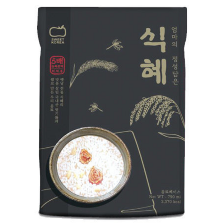 엄마의 정성담은 식혜 790ml 1팩 희석음료 원액 전통 찜질방 베이스, 1개