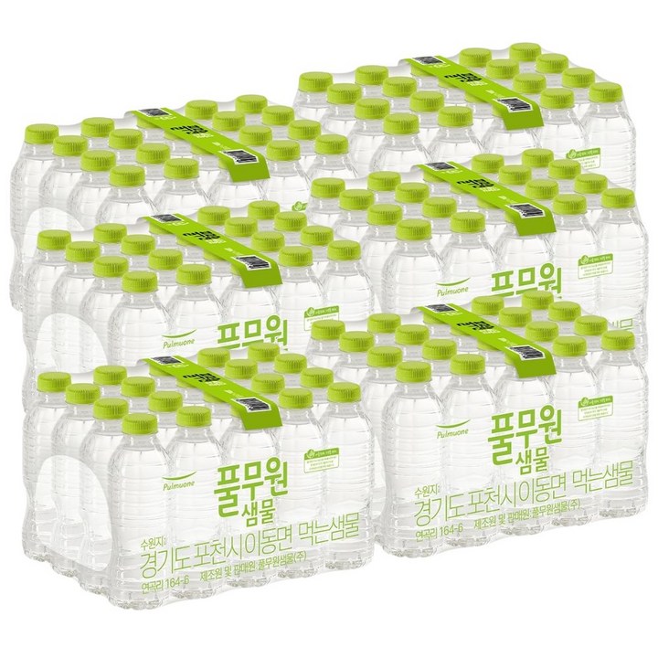 풀무원샘물 무라벨 생수, 330ml, 120개