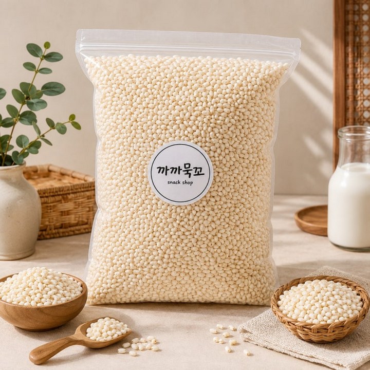 까까묵꼬 쌀튀밥 바삭한 추억의 과자 오감놀이 대용량, 1개, 1.4kg