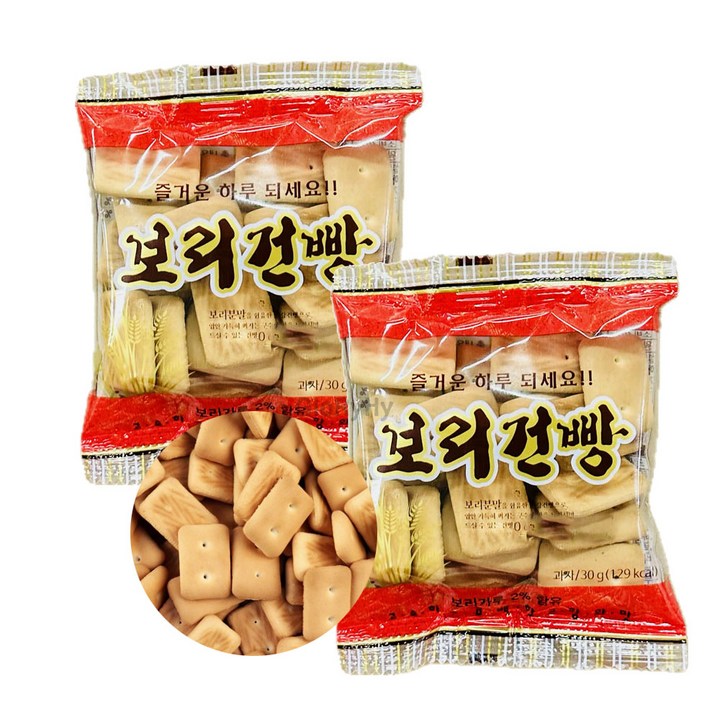 GloRyHy 추억의 고소하고 담백한 보리건빵, 95개, 30g