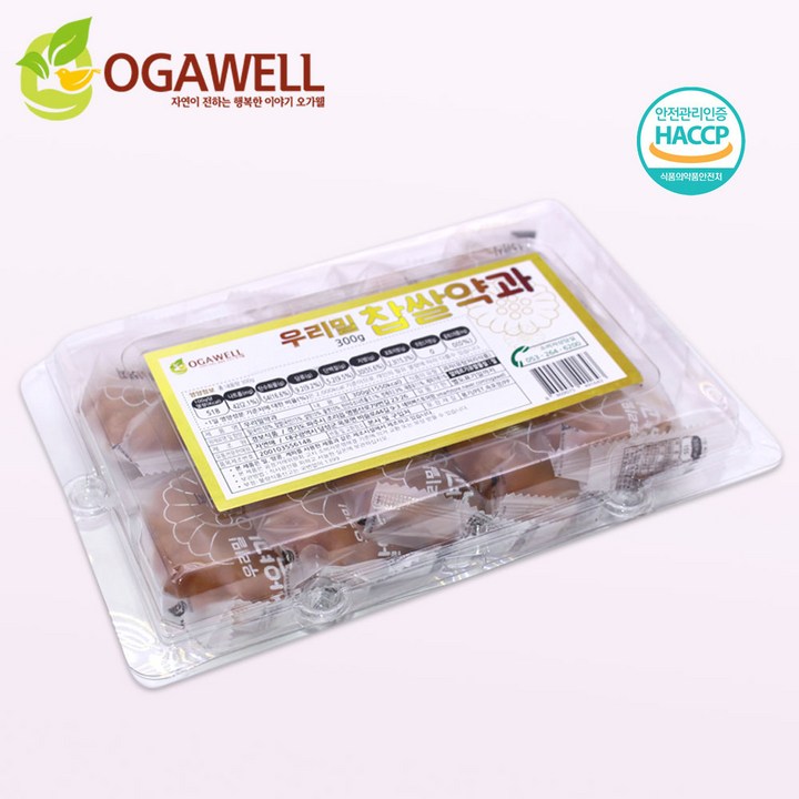 오가웰 우리밀찹쌀약과, 300g, 1개