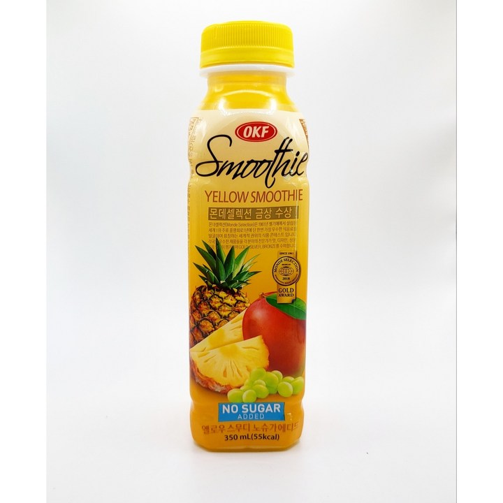 오케이에프음료)엘로우스무디 350ml (제로슈거), 96개