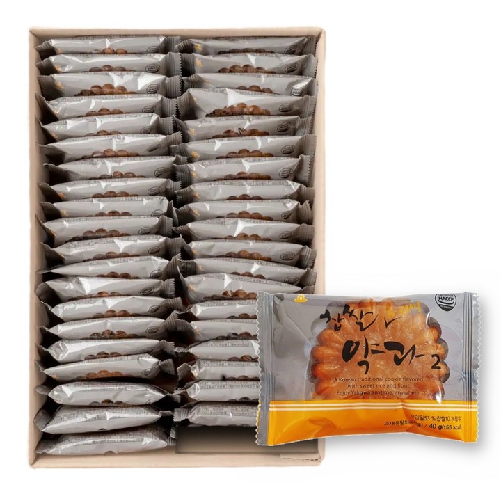 당암 우리밀 찹쌀약과, 40개, 40g
