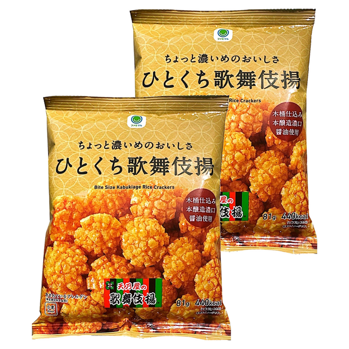 아마노야 조금 진한 맛 한입 가부키 튀김, 81g, 2개