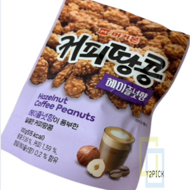 머거본 커피땅콩 헤이즐넛향, 5개, 100g