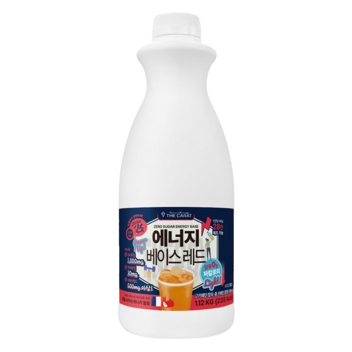 더캐럿 제로슈가 에너지 음료 베이스레드 얼박사 1.12kg