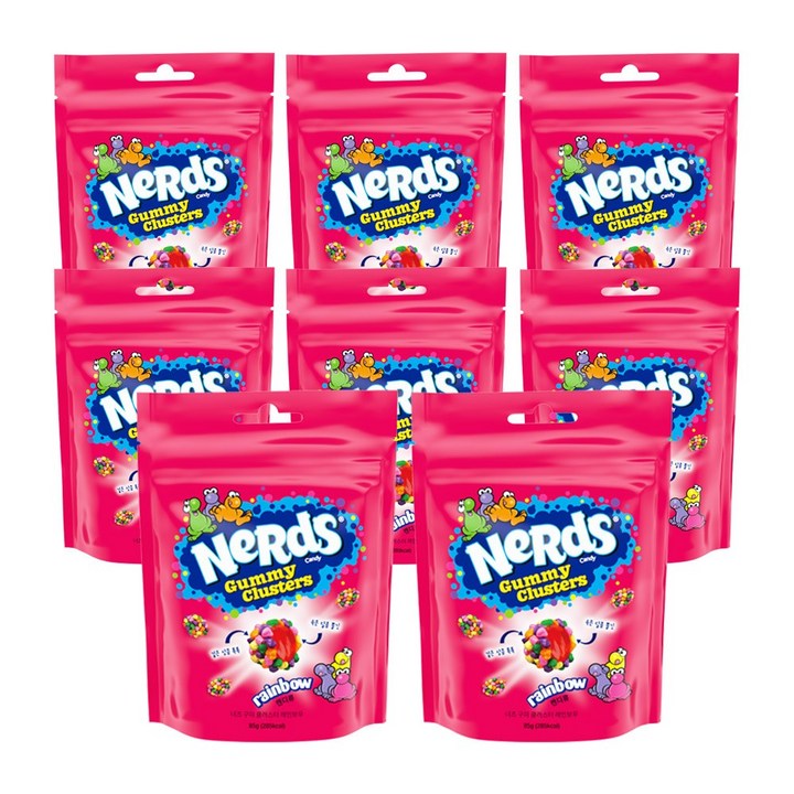 너즈 구미 클러스터 레인보우, 85g, 8개