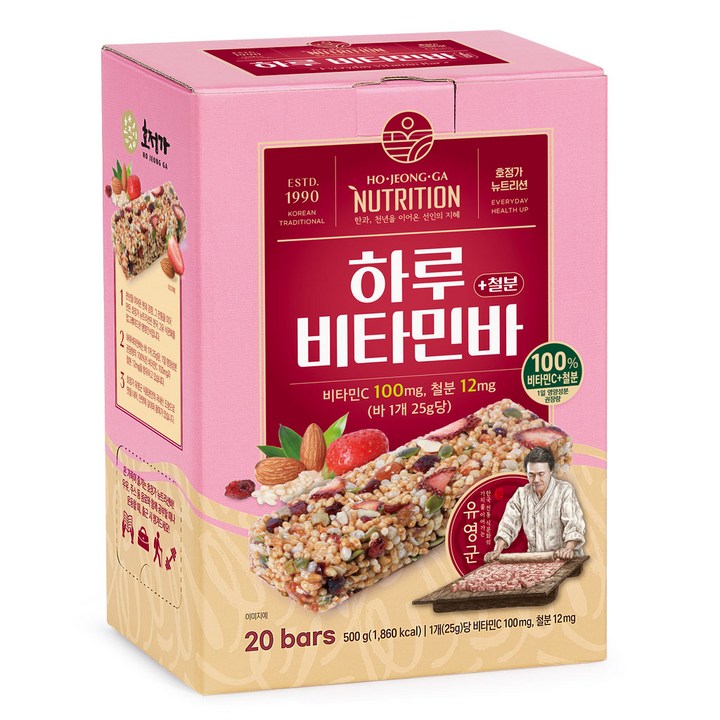 호정가 하루비타민바 (20개입), 1개, 500g