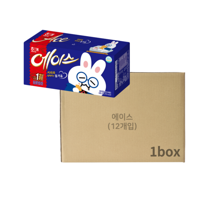 해태제과 에이스 과자, 218g, 12개