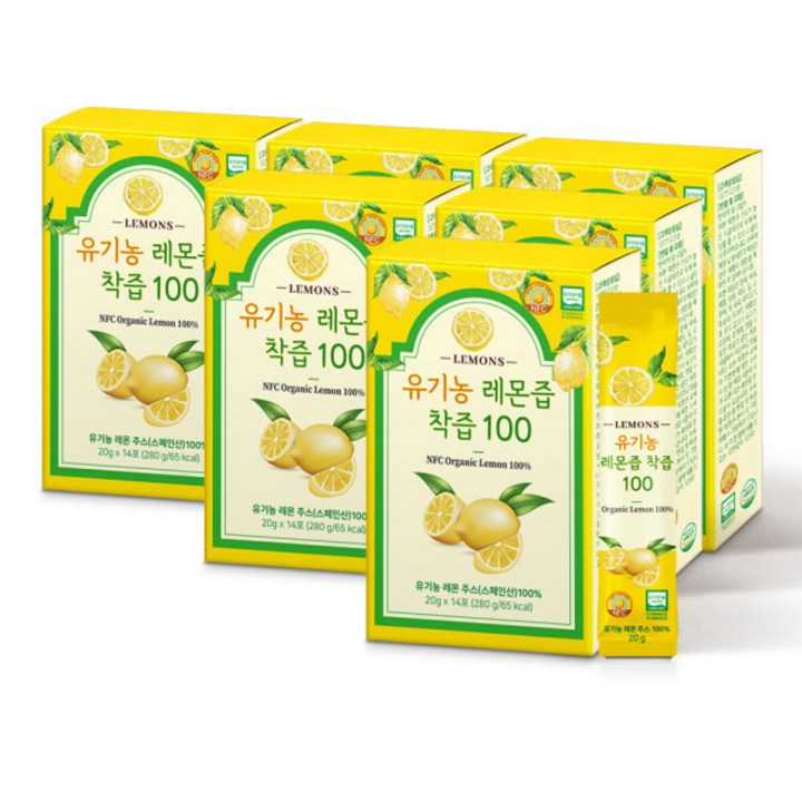 유기농 레몬즙 착즙, 84개, 280g