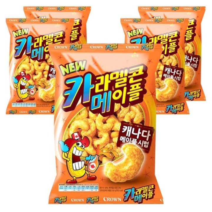 크라운 카라멜콘 메이플, 154g, 5개