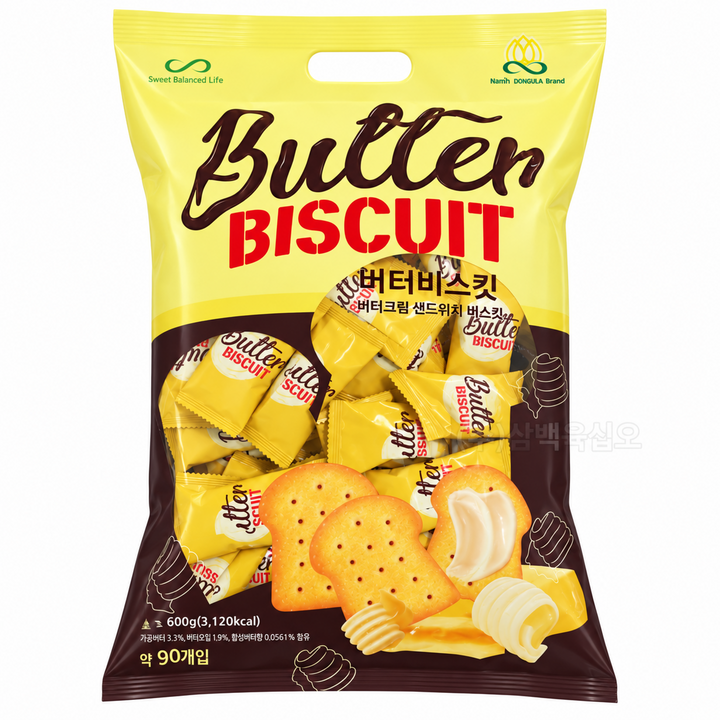 덕부아 버터 비스킷 대용량 과자, 1개, 600g