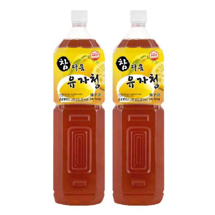 파낙스 참다음 유자청, 1.5L, 2개