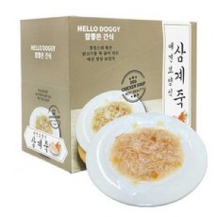 참좋은간식 애견보양식 파우치, 삼계맛, 80g, 20개