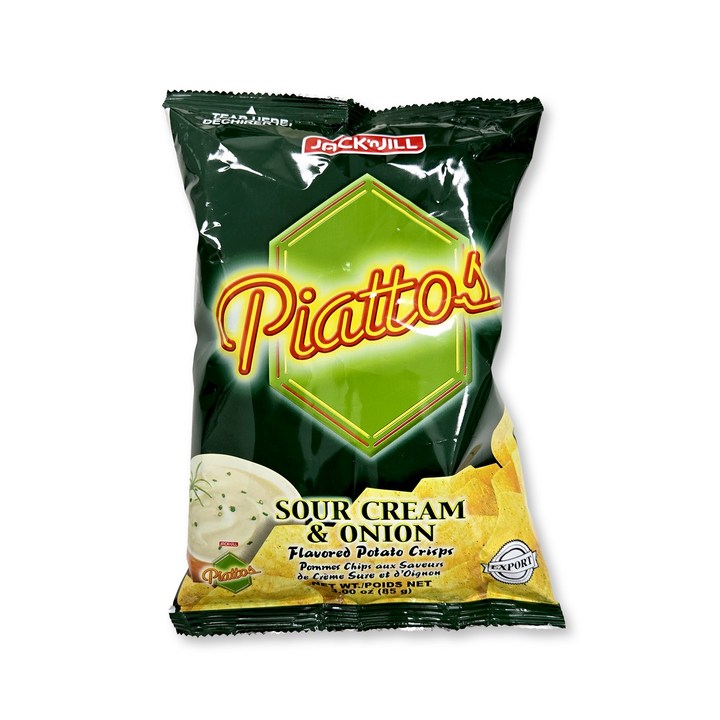 잭앤질 피아토스 사워크림 양파맛 감자칩, 85g, 1개