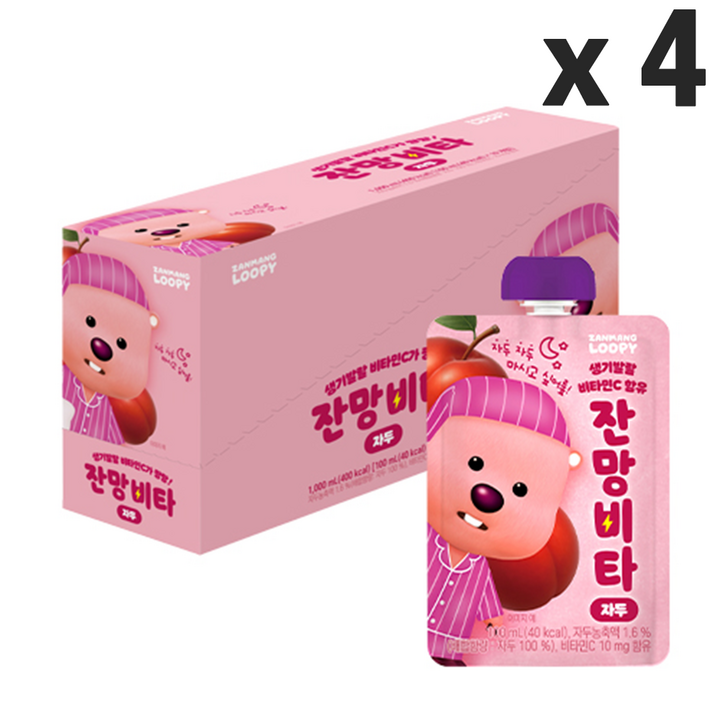잔망비타 자두, 40개, 100ml
