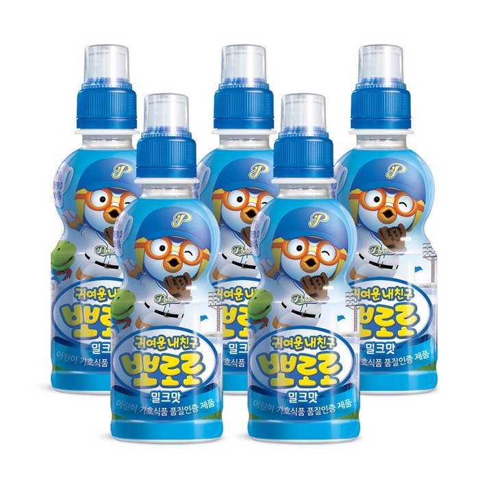 뽀로로 어린이음료, 235ml, 5개