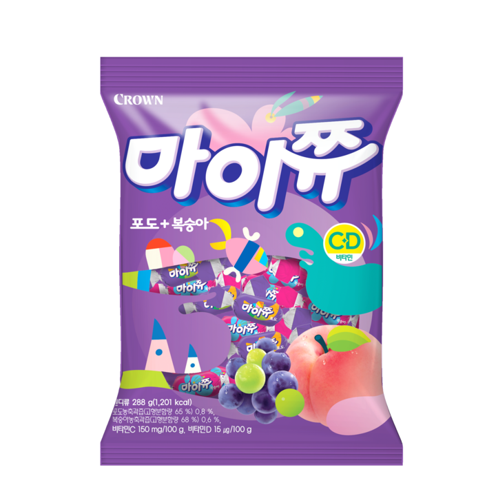 마이쮸 포도복숭아, 288g, 1개