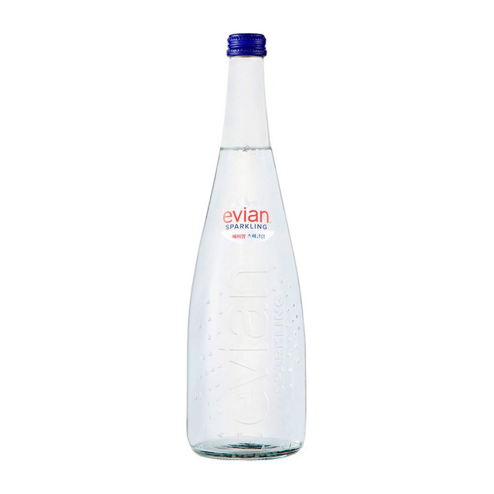 에비앙 글라스 탄산수, 750ml, 12개