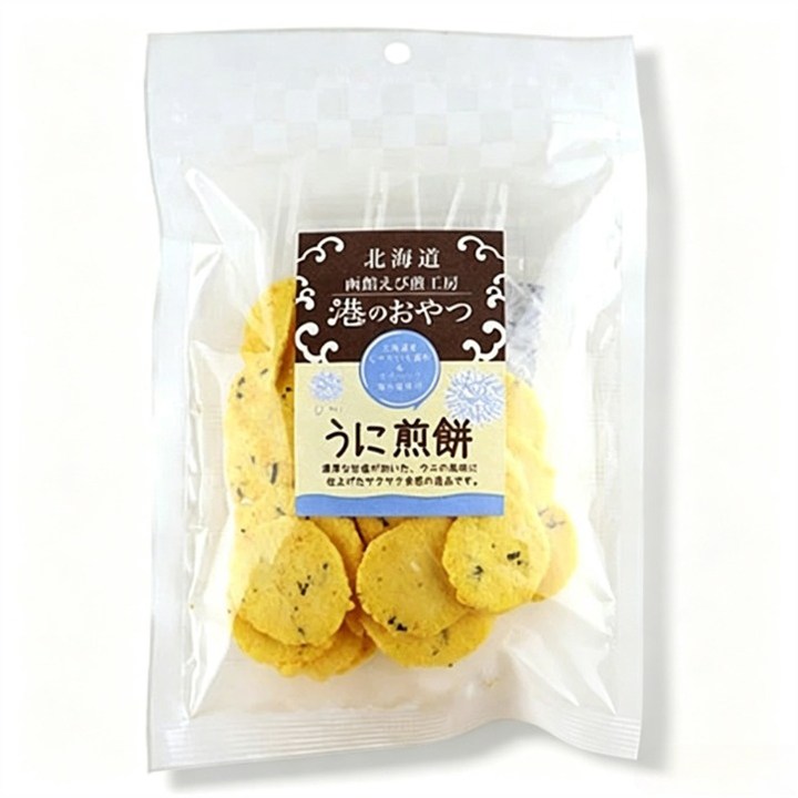 Hokkaido Seika 항구 간식 우니 전병, 40g, 1개