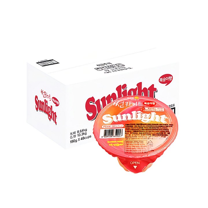 썬라이트 복숭아 180ml 24입