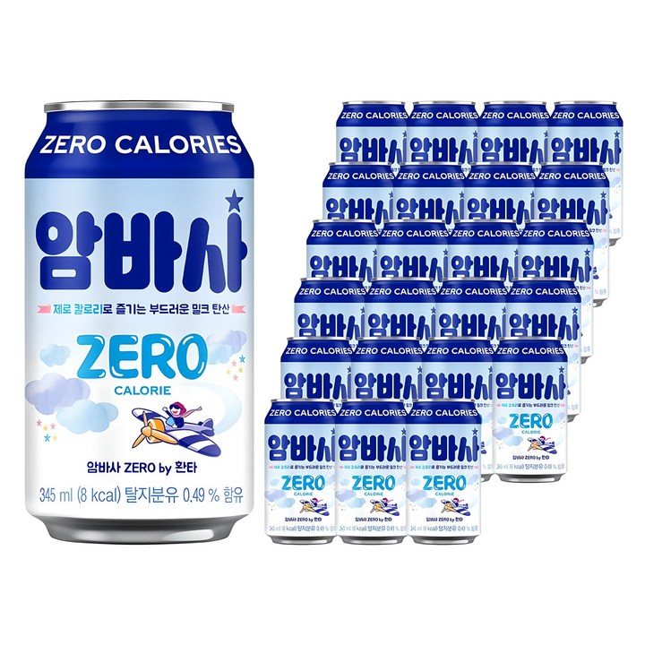 암바사 제로 by 환타, 345ml, 24개