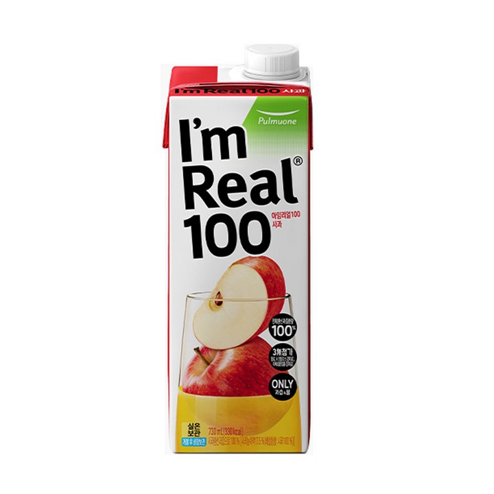 아임리얼 100 사과, 730ml, 5개