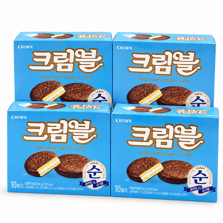 크라운 크림블 순크림, 300g, 4개