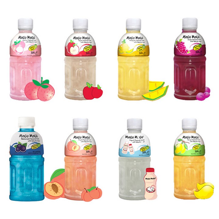 모구모구 8종 혼합, 320ml, 8개