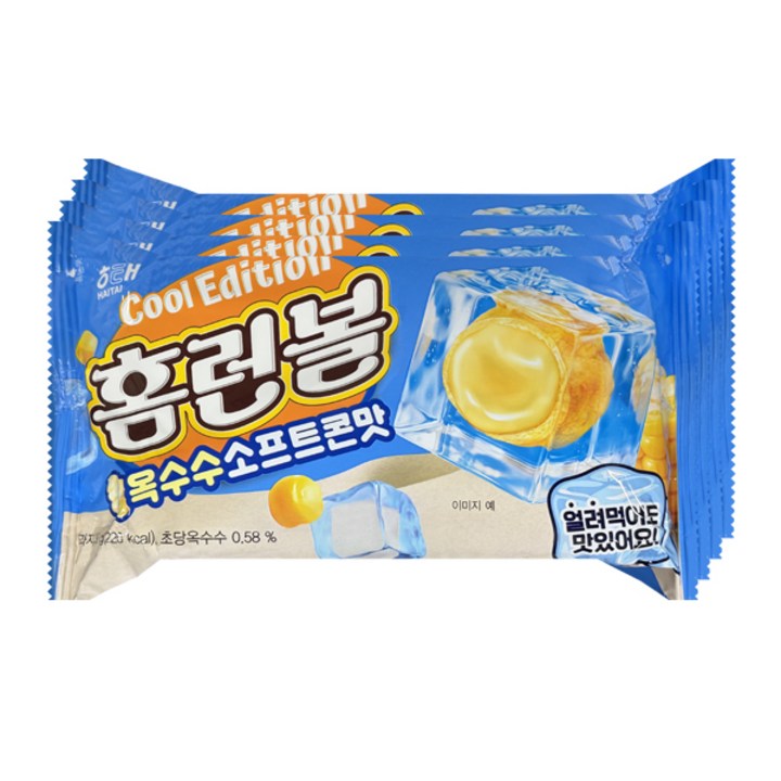 해태제과 홈런볼 옥수수콘크림맛, 39g, 4개