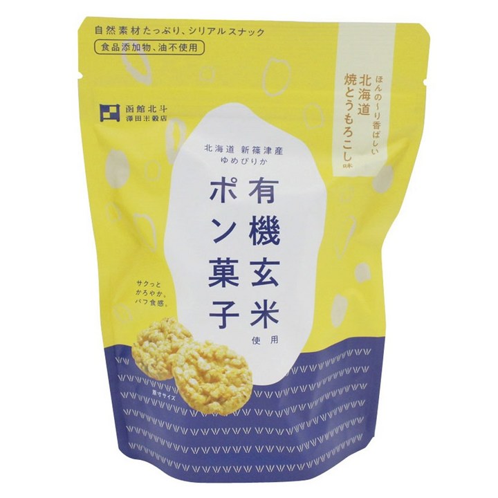 Hokuto Sawada Beikokuten 현미 사용 뻥튀기 군옥수수 맛, 1개, 30g