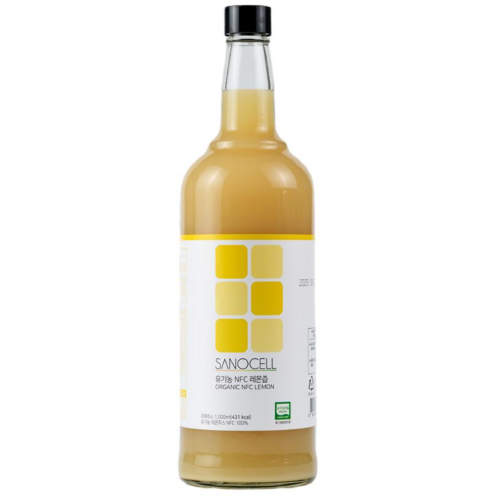 사노셀 유기농 NFC 레몬즙 100% 1 000ml, 1개, 1L