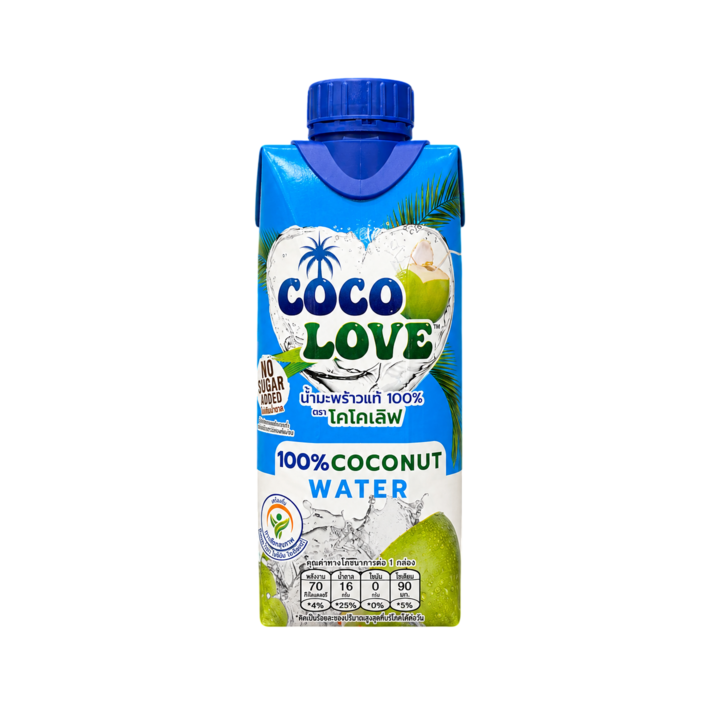 코코러브 태국 100% 코코넛 워터(고칼륨 고마그네슘), 1개, 330ml