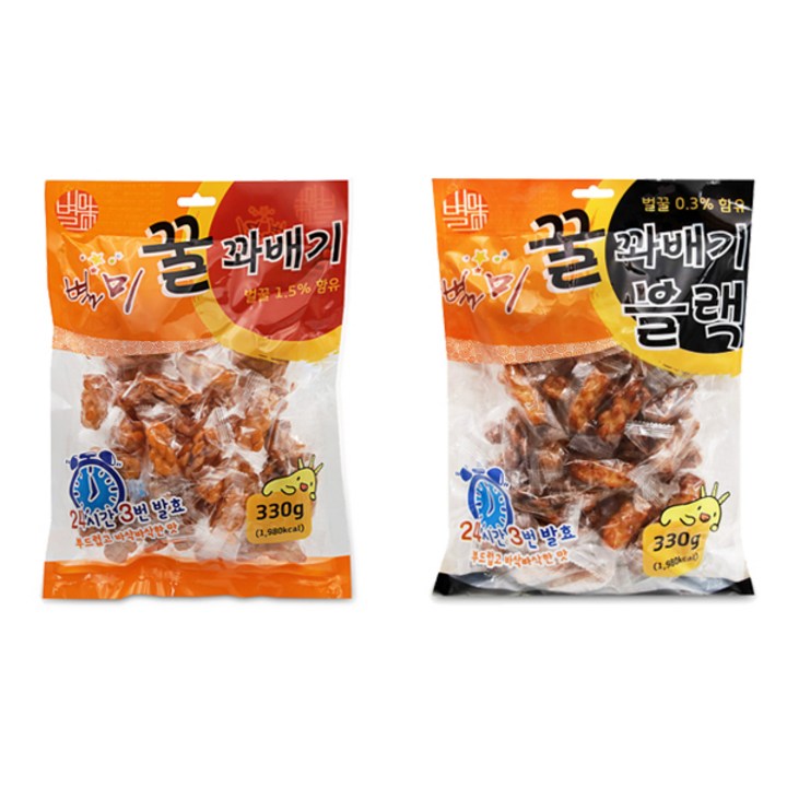 이호 편의점 간식 배달 꿀 미니 한입 발효한 꽈배기 할머니 할아버지 간식 어린이 간식 사무실 간식, 2개, 330g