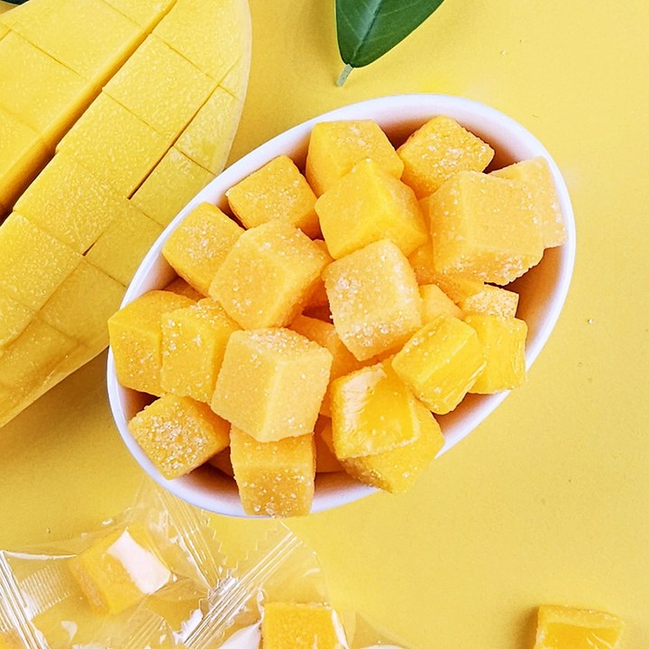 루시카토 달콤한숲 망고젤리 대용량1kg 망고맛 달콤쫀득 간식/개별포장, 1개, 1kg