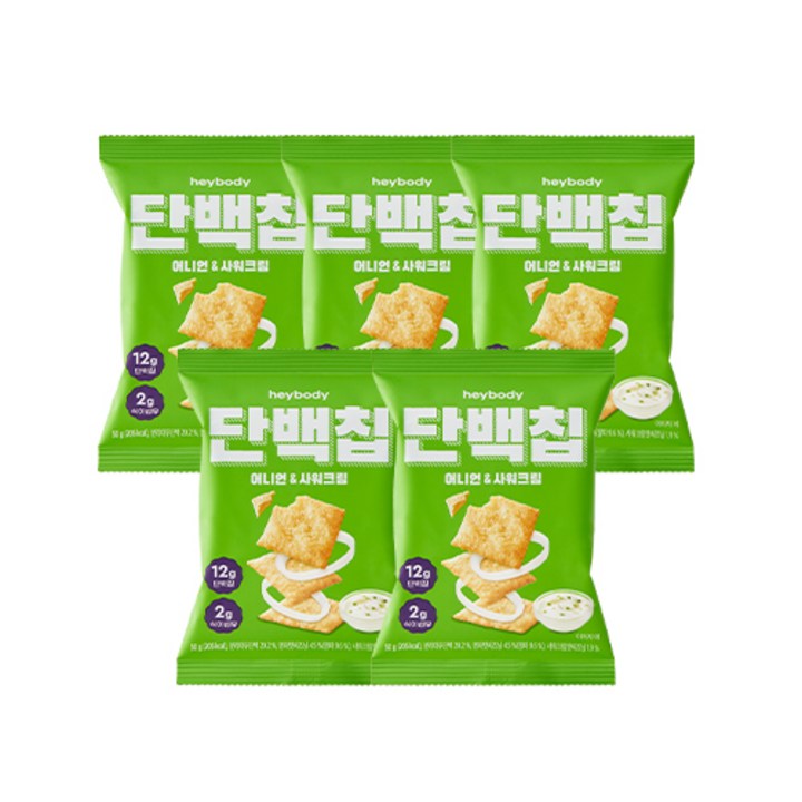 헤이바디 단백칩 어니언&사워크림 50g, 10개
