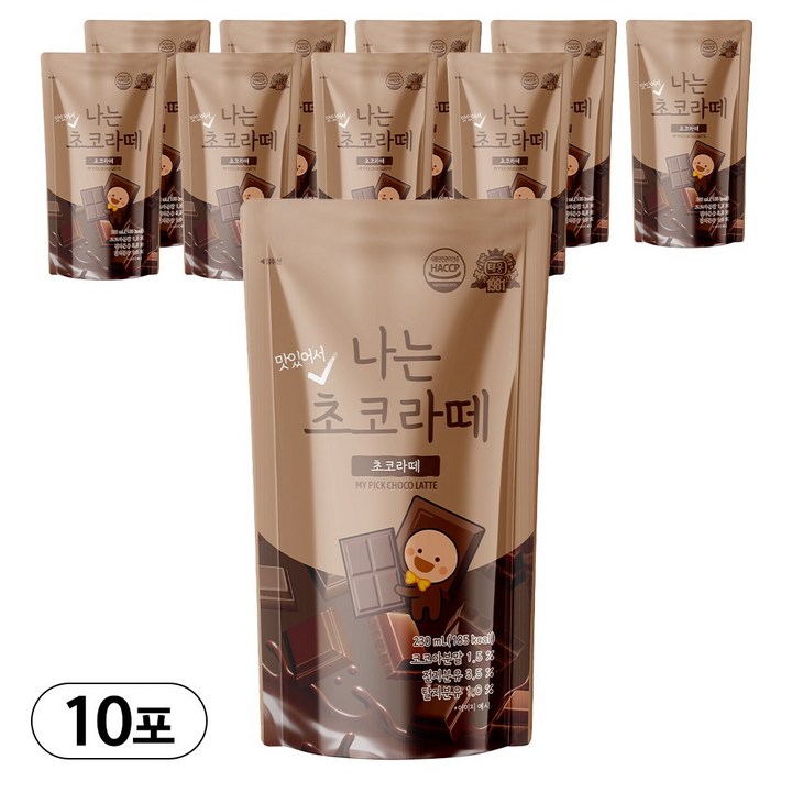 나는 맛있어서 초코라떼, 10개, 230ml