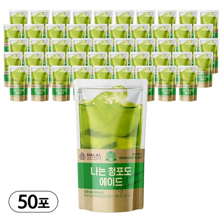 태웅식품(주) 나는 청포도 에이드, 50개, 230ml