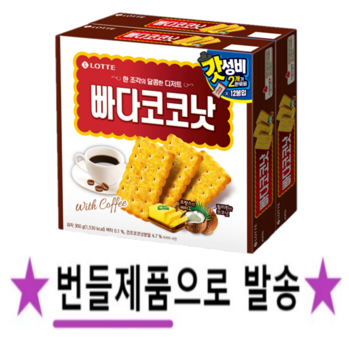 롯데제과 빠다코코낫, 600g, 1개