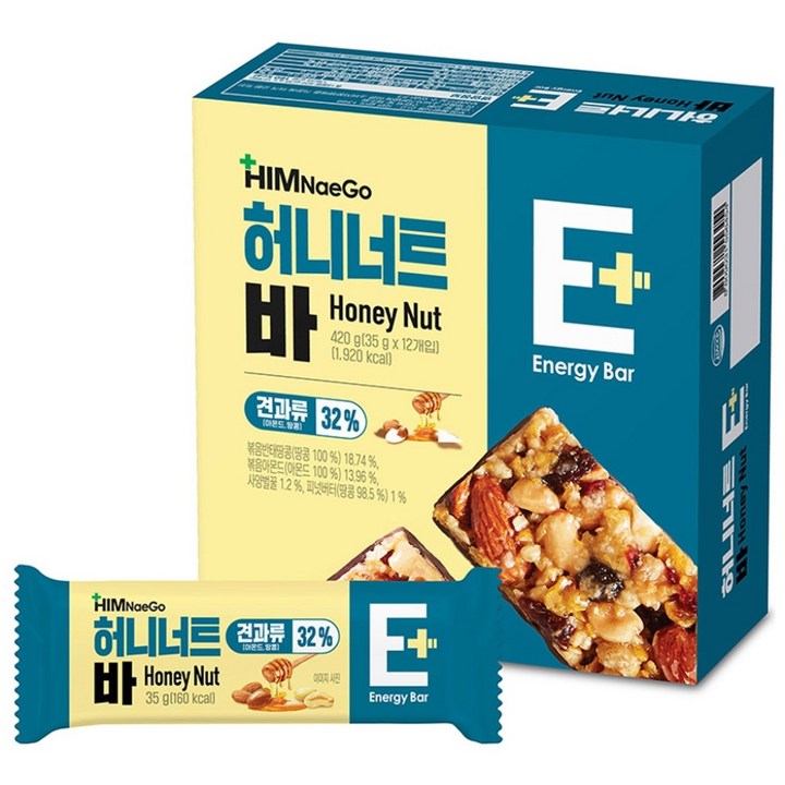 힘내고 허니너트바 12p, 420g, 1개