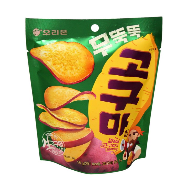 오리온 무뚝뚝 고구마칩, 56g, 6개