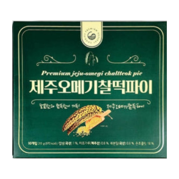 청우식품 제주 오메기 찰떡파이, 1개, 215g