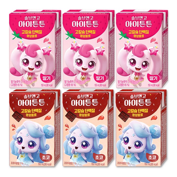 캐치티니핑 솔브앤고 2종, 150ml, 6개
