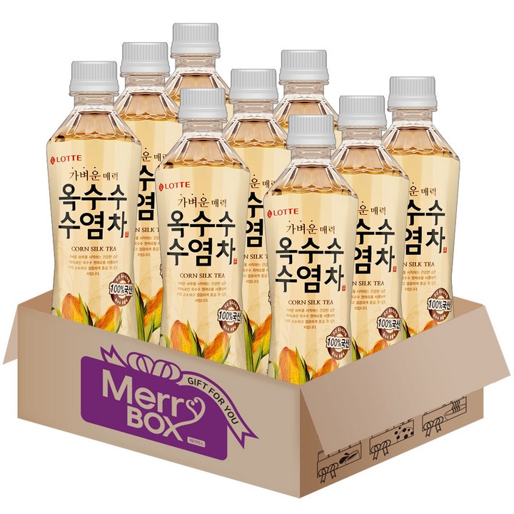 차음료 세트 가벼운 매력 옥수수수염차, 500ml, 1세트