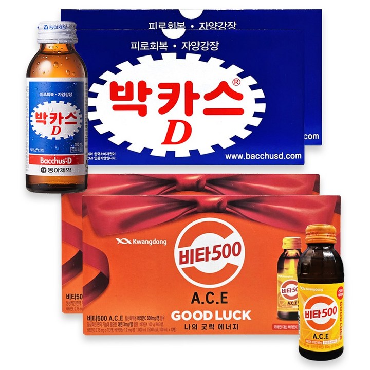 비타500 20병+박카스D 20병, 1세트, 4L