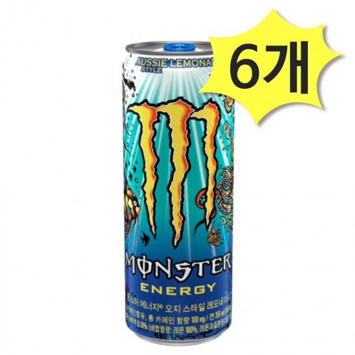 몬스터 에너지 오지 스타일 레모네이드 355ml x 6개, 6개입