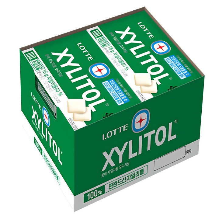 롯데자일리톨 오리지날 껌, 16g, 12개