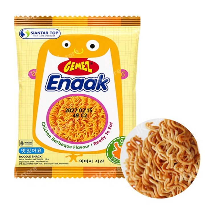 게메즈 에낙 라면 과자, 16g, 25개
