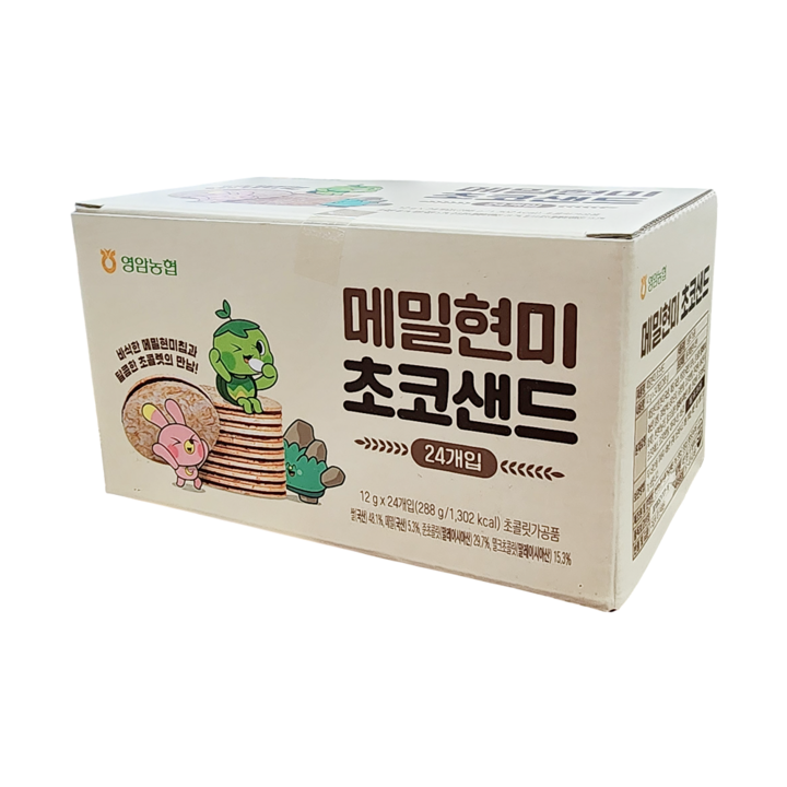 농협 메밀현미 초코샌드, 1개, 288g