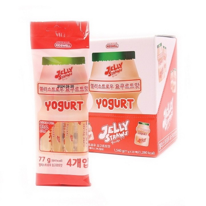 젤리스트로우 젤리 요구르트맛 20개입, 1개, 1.54kg